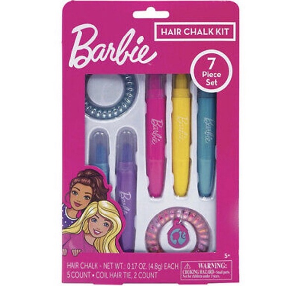 Barbie Accessories Barbie Hair Chalk Kit 7 Pieces Set Five